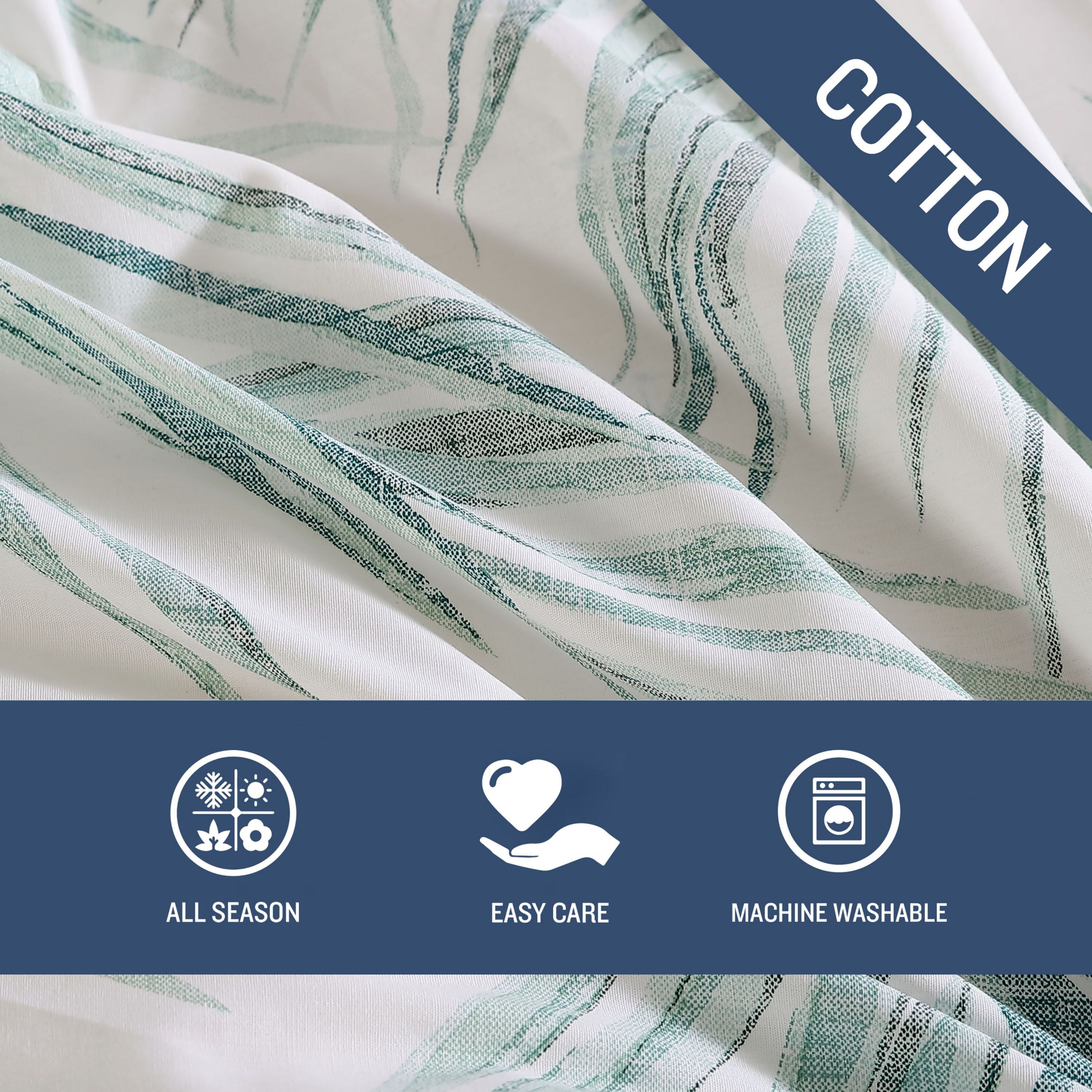 Canyon Palms 100% Cotton- 3 Piece- Duvet Cover Set
