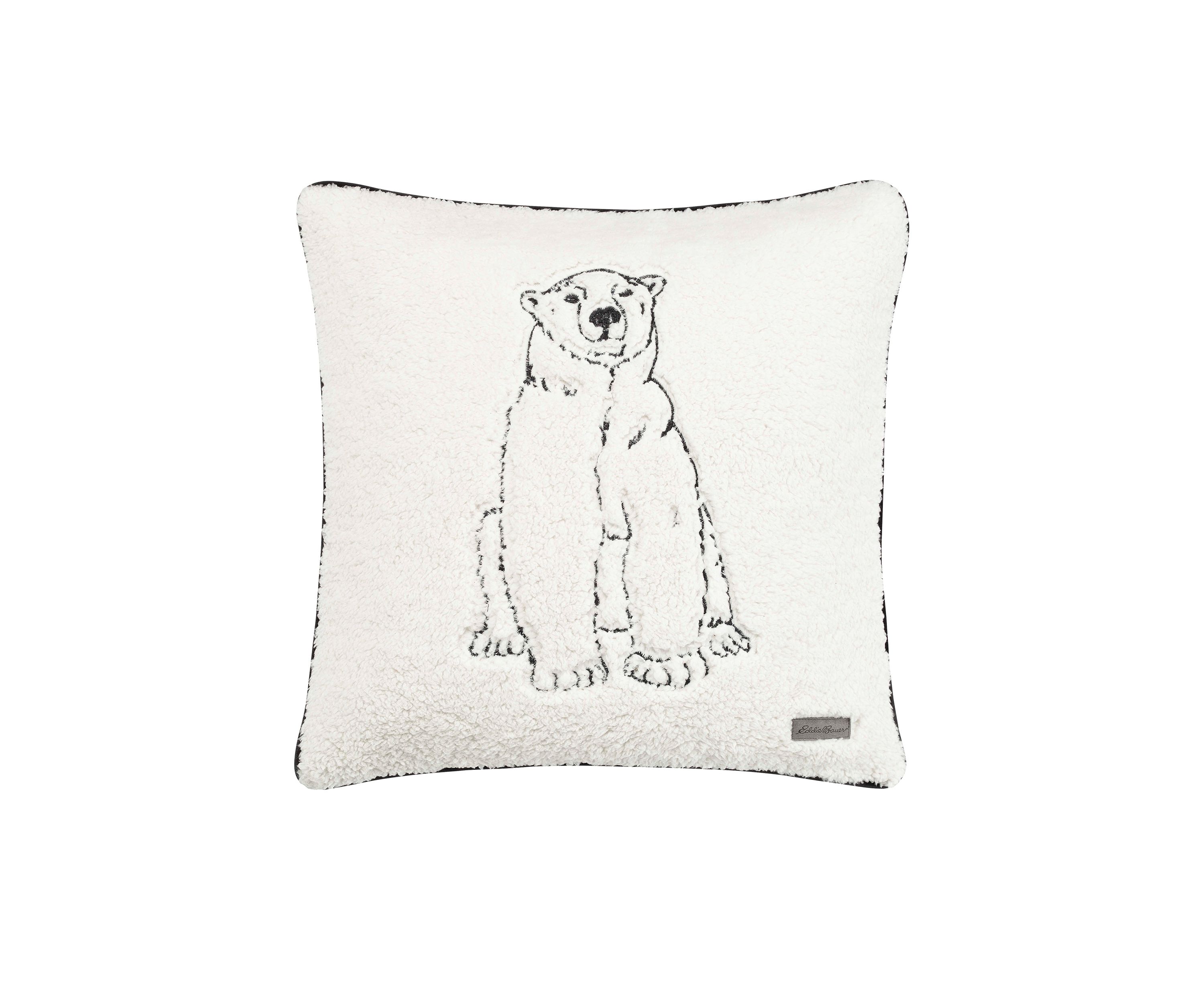 Cozy Polar Bear Throw Pillow
