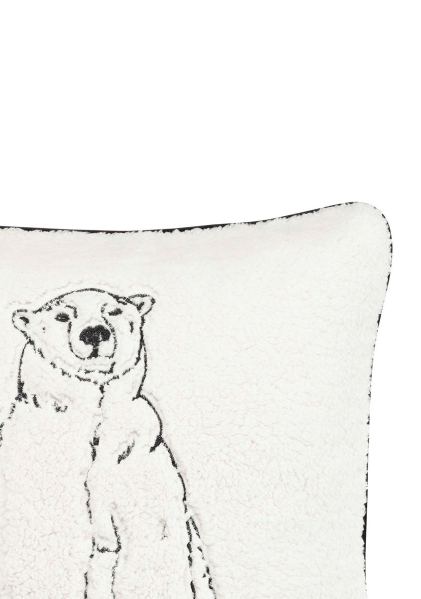 Cozy Polar Bear Throw Pillow