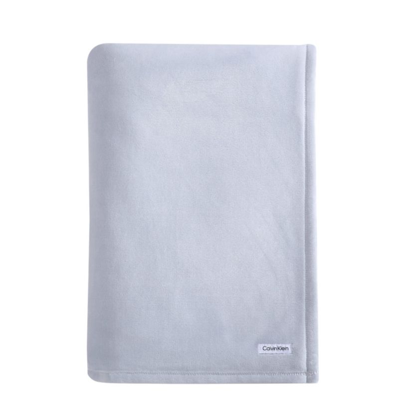 Core Plush Solid Blue Twin Blanket-1 Piece