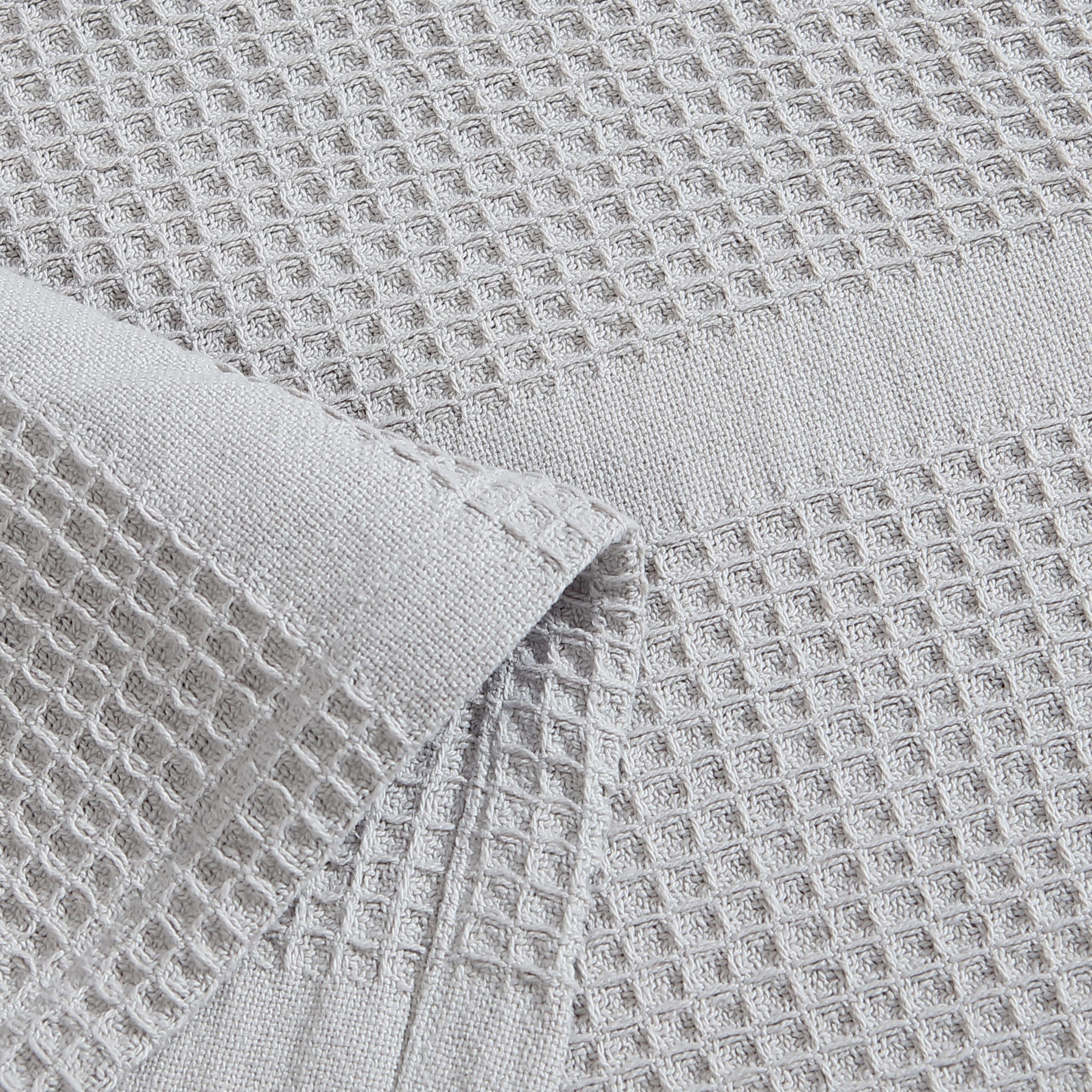 Waffle Stripe Grey King Blanket-1 Piece