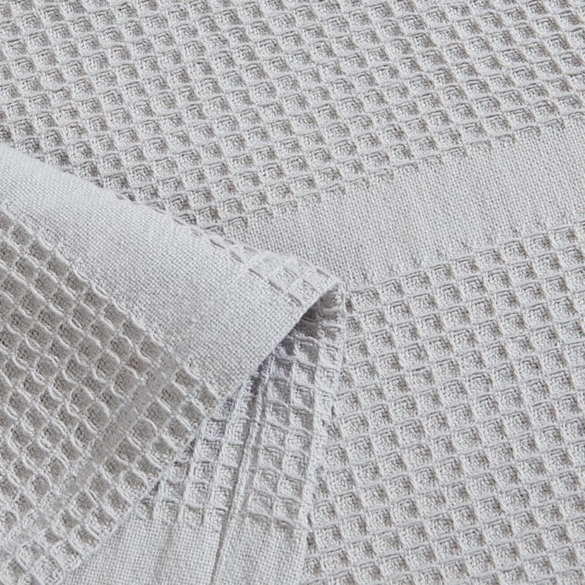Waffle Stripe Grey King Blanket-1 Piece
