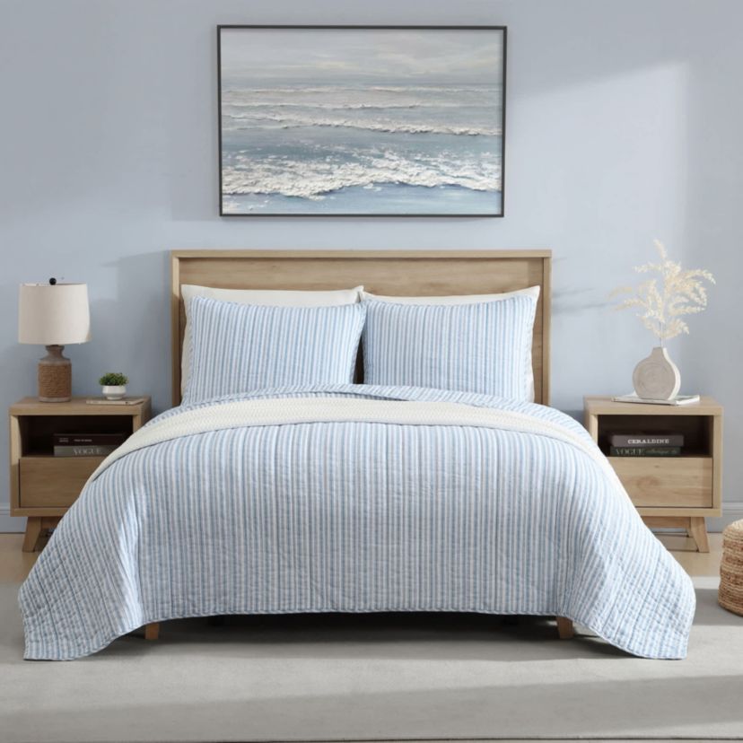 Coleridge Stripe 100% Cotton Quilt-Sham