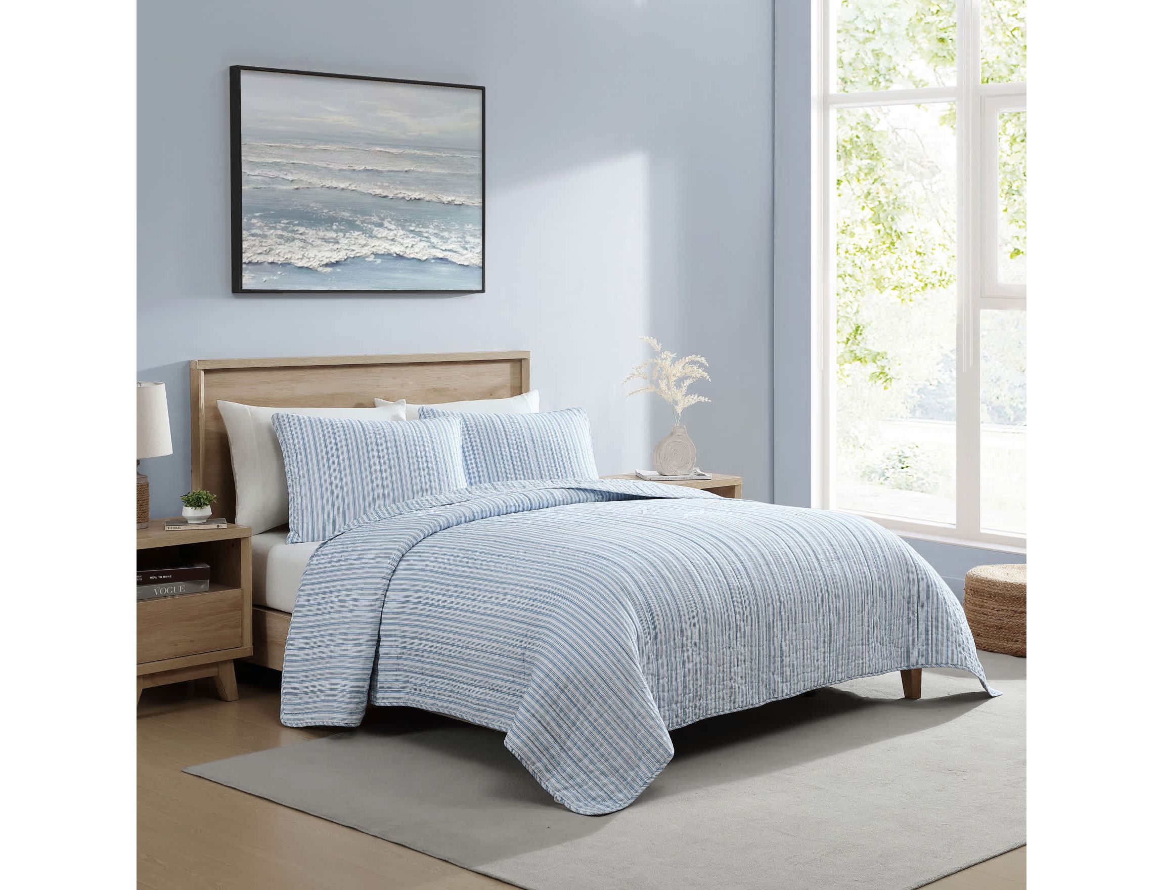 Coleridge Stripe 100% Cotton Quilt-Sham