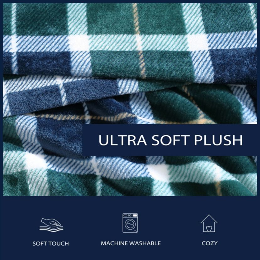 Northsail Plaid Microfiber Blanket