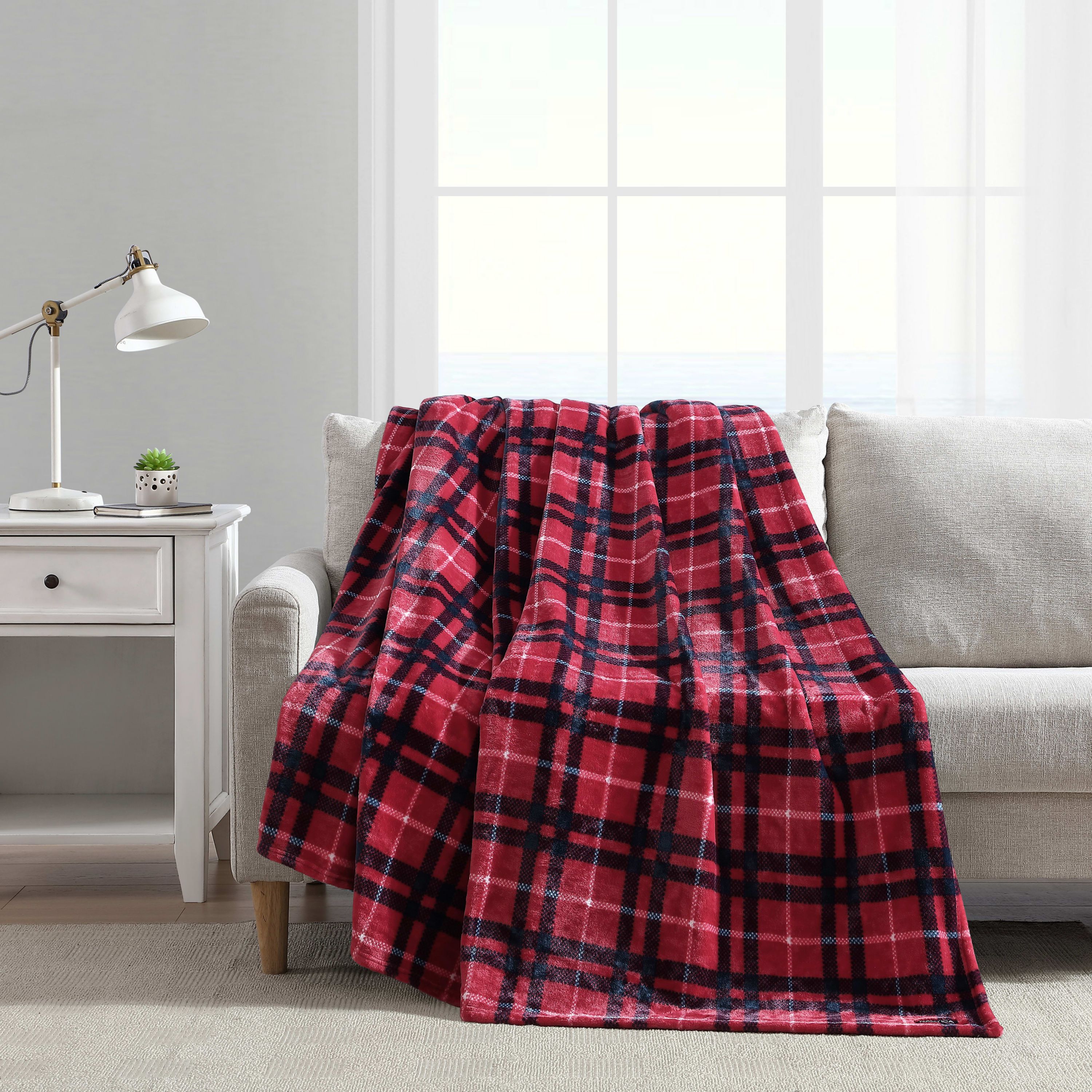 Winter Tattersall Microfiber Blanket