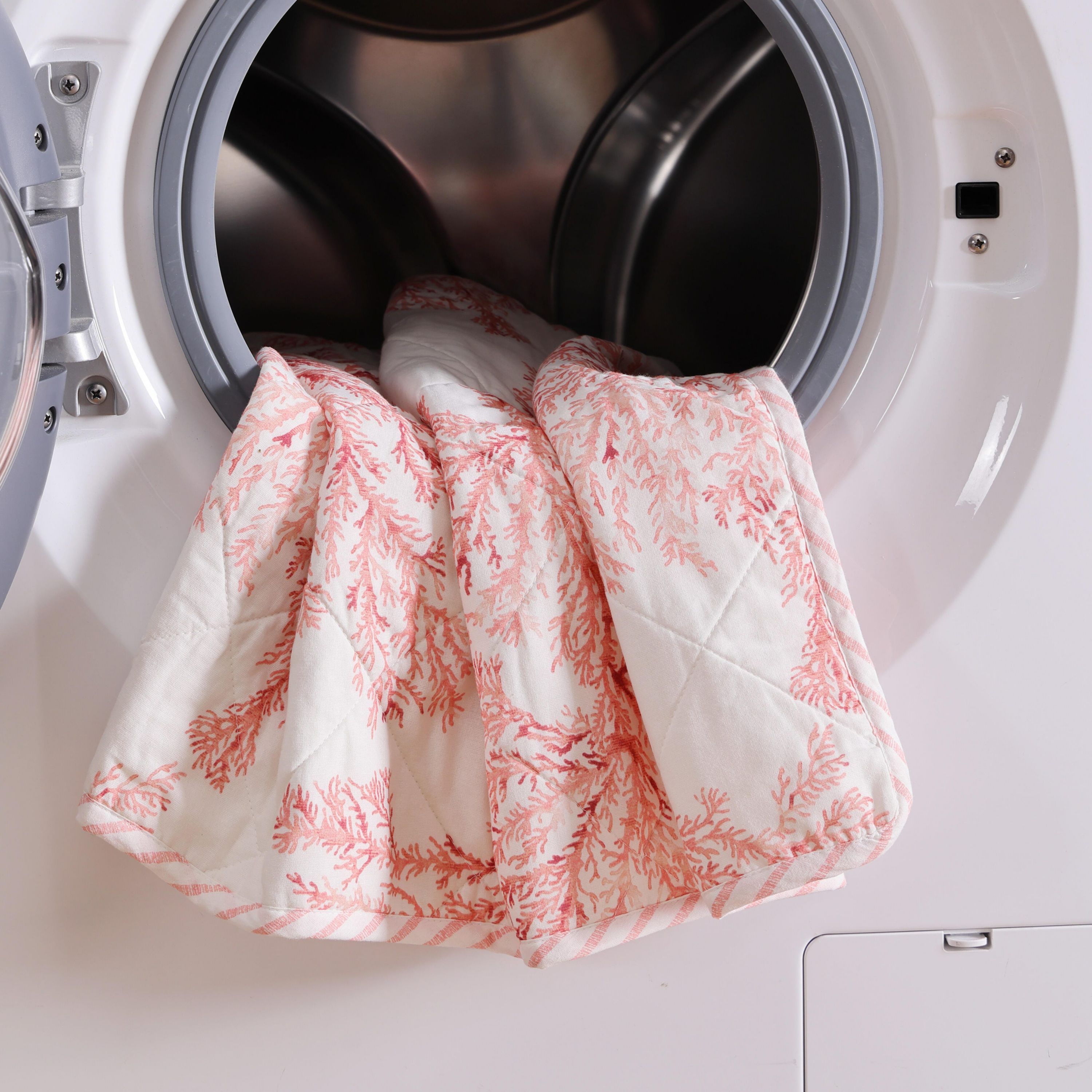 Coral Garden 100% Cotton Quilt-Sham Set