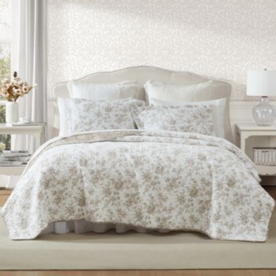 Laura Ashley Walled Garden 100% Cotton Quilt-Sham Set