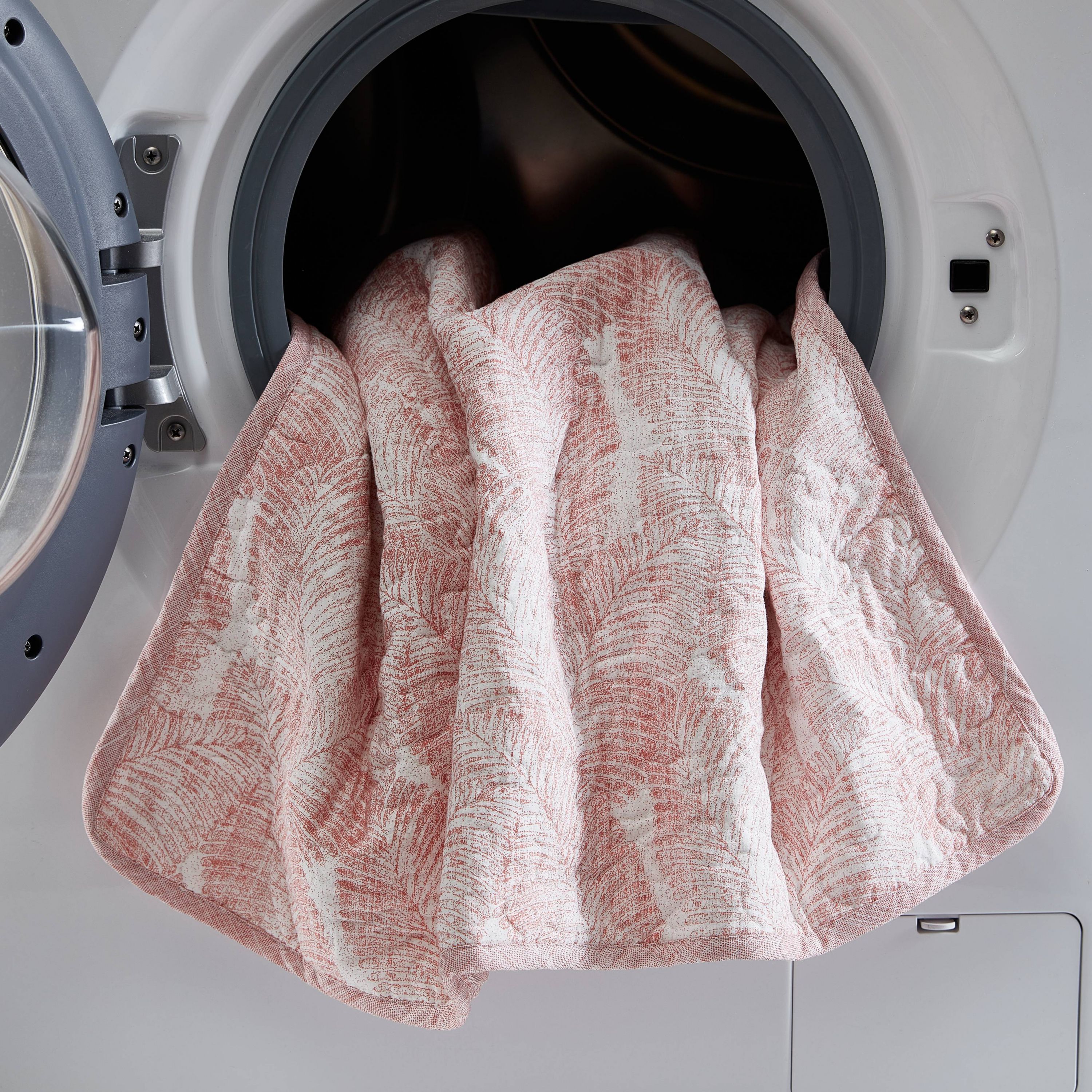 Distressed Water Leaves Cotton Quilt-Sham Set