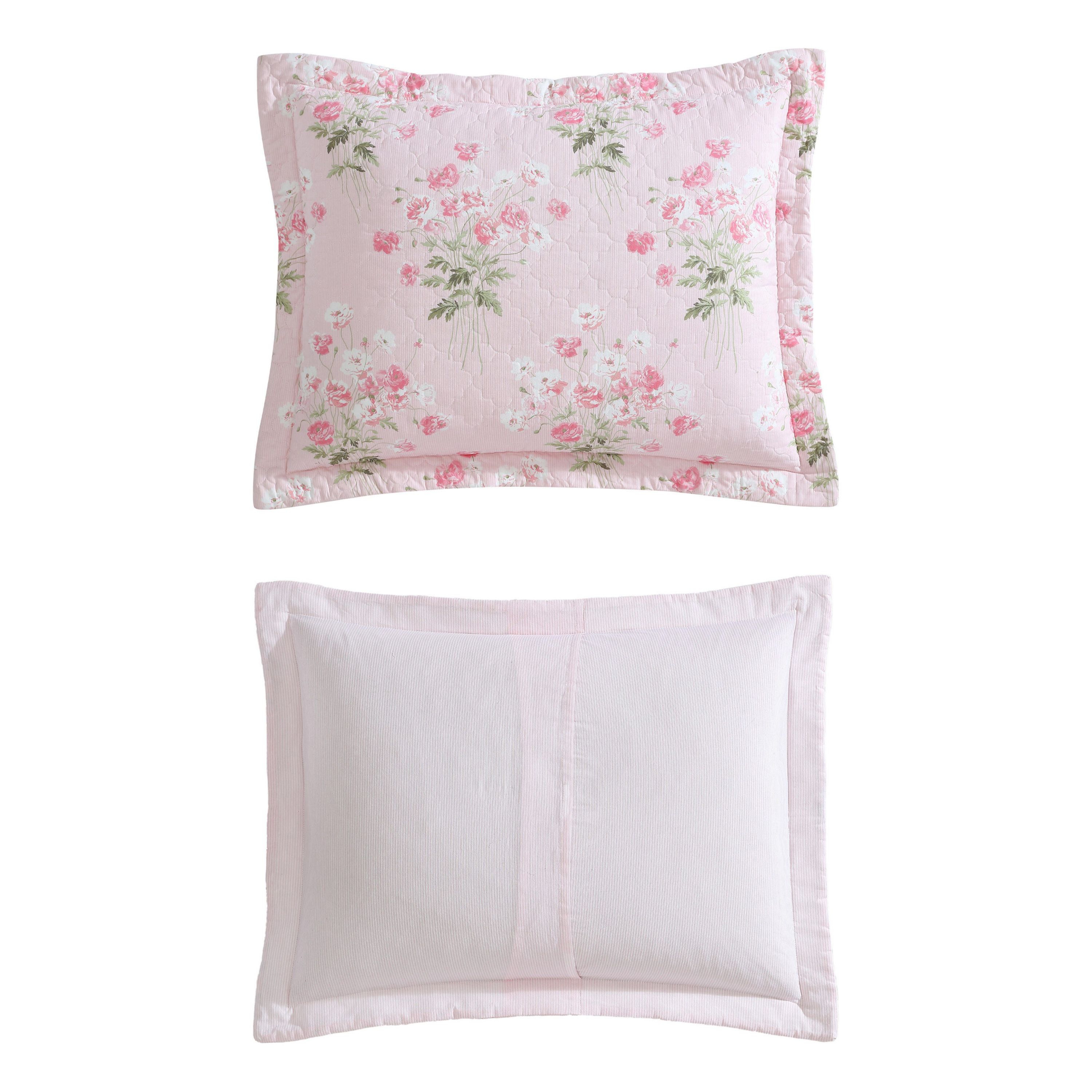 Veronicas Bouquet 100% Cotton Quilt-Sham Set