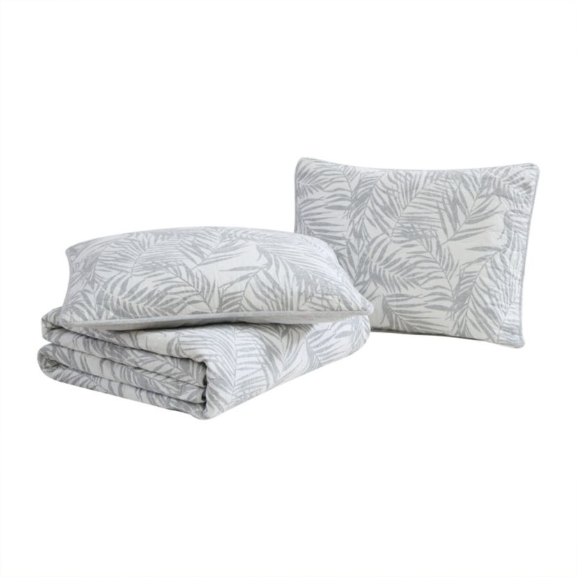 Palmday 100% Cotton Quilt-Sham Set