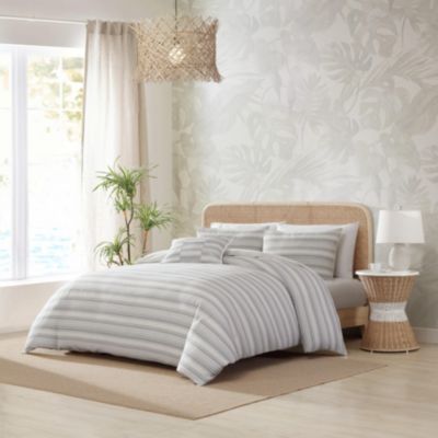 Island Micro Waffle Stripe  Duvet Cover Set