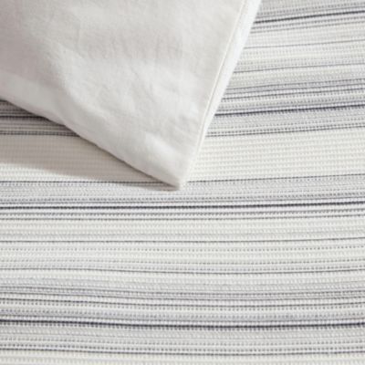 Island Micro Waffle Stripe  Duvet Cover Set