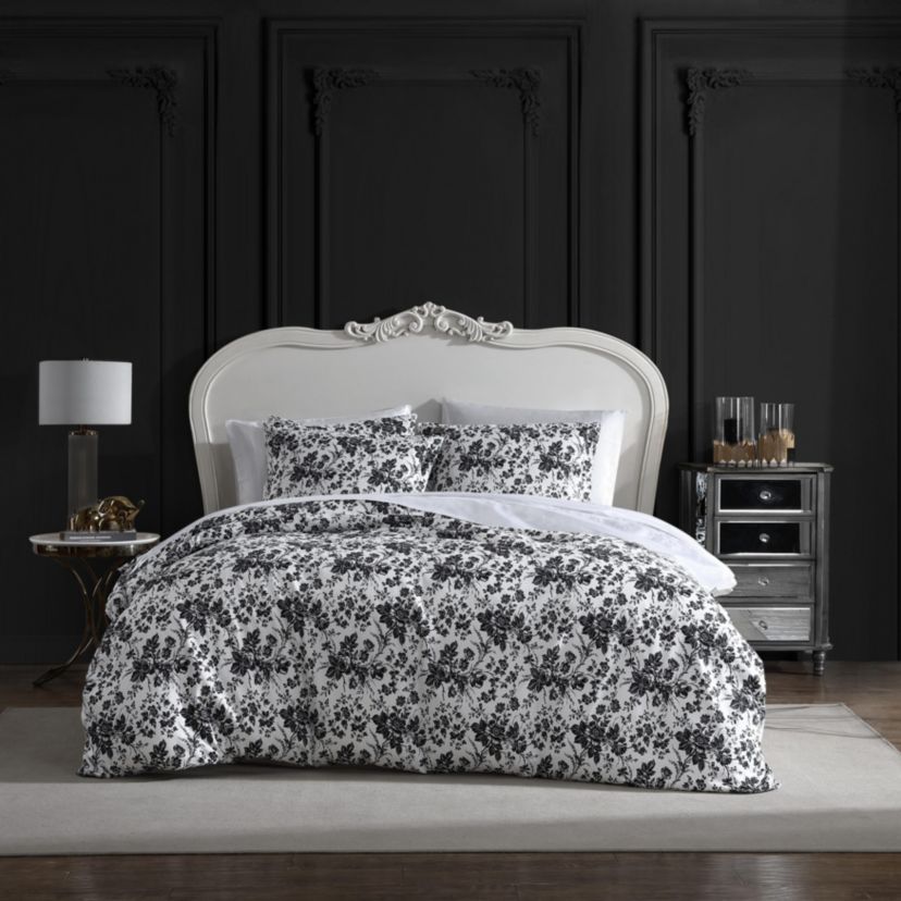 Betseys Toile Microfiber Duvet Cover Set