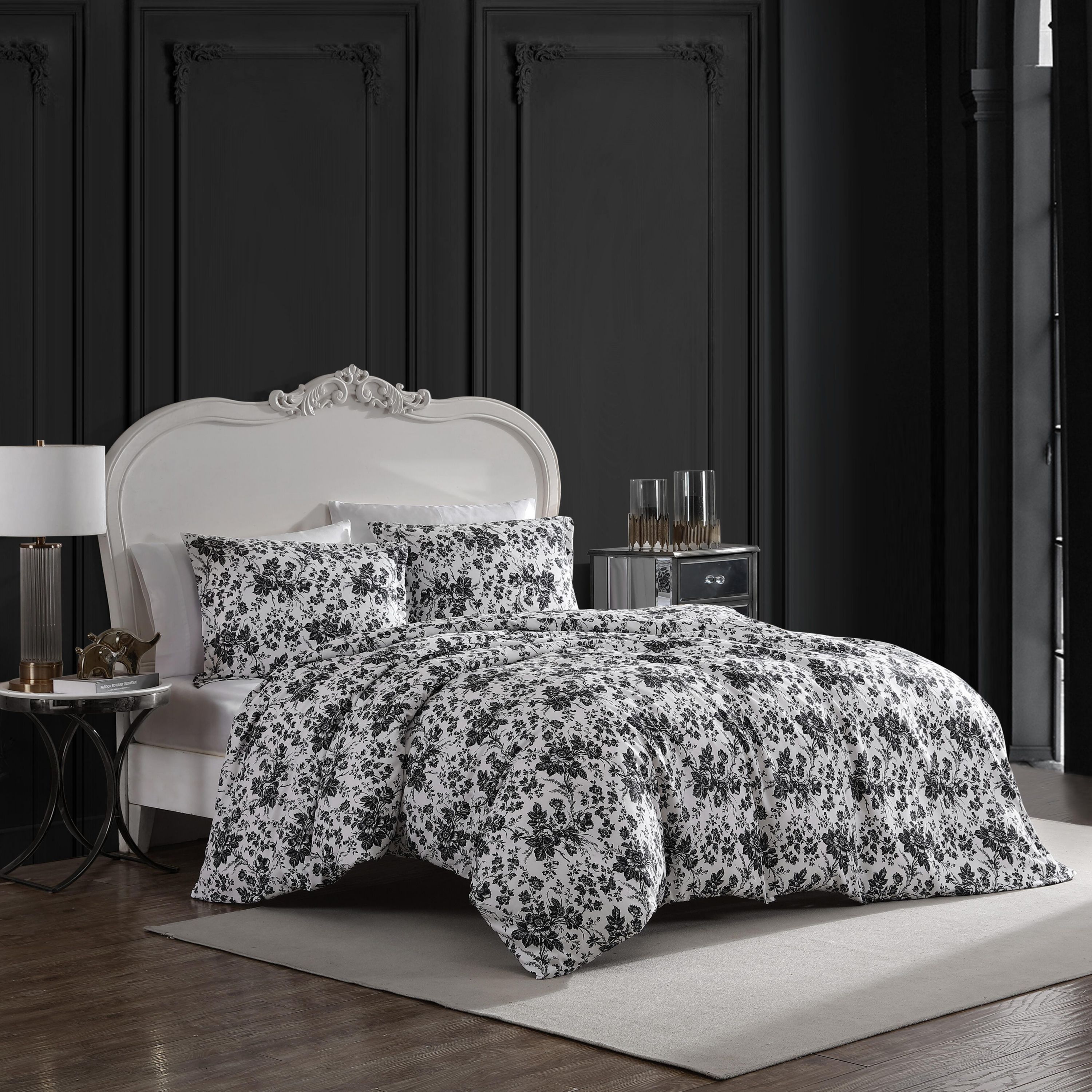 Betseys Toile Microfiber Duvet Cover Set