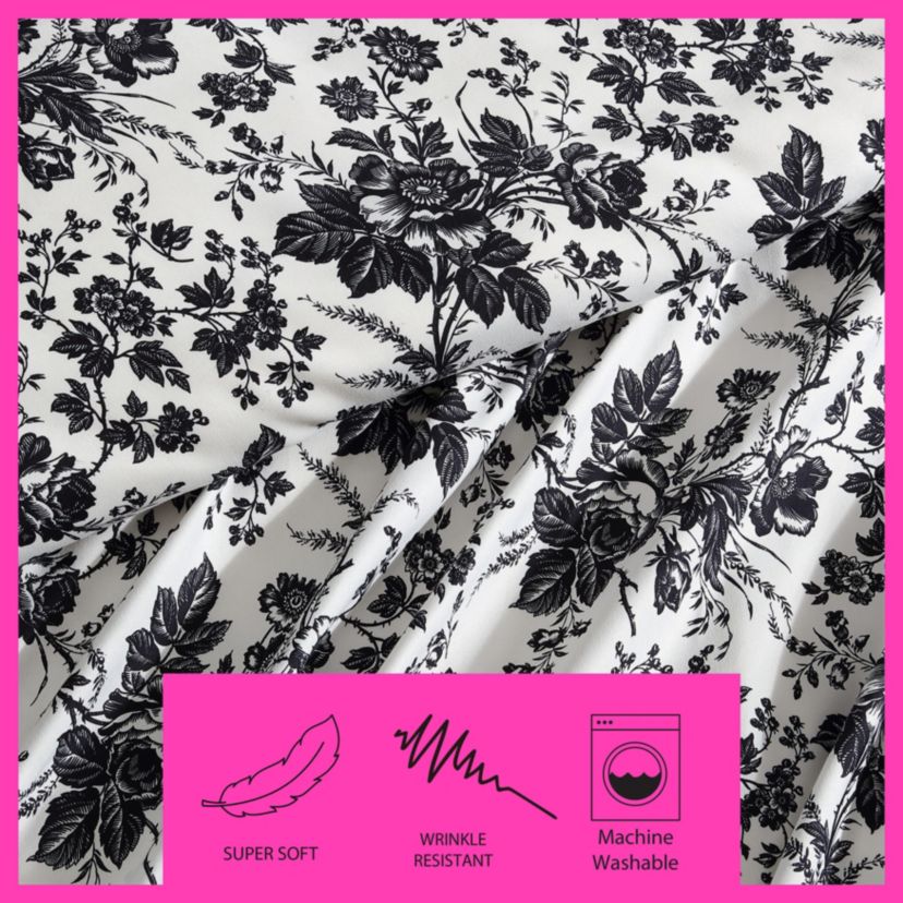 Betseys Toile Microfiber Duvet Cover Set