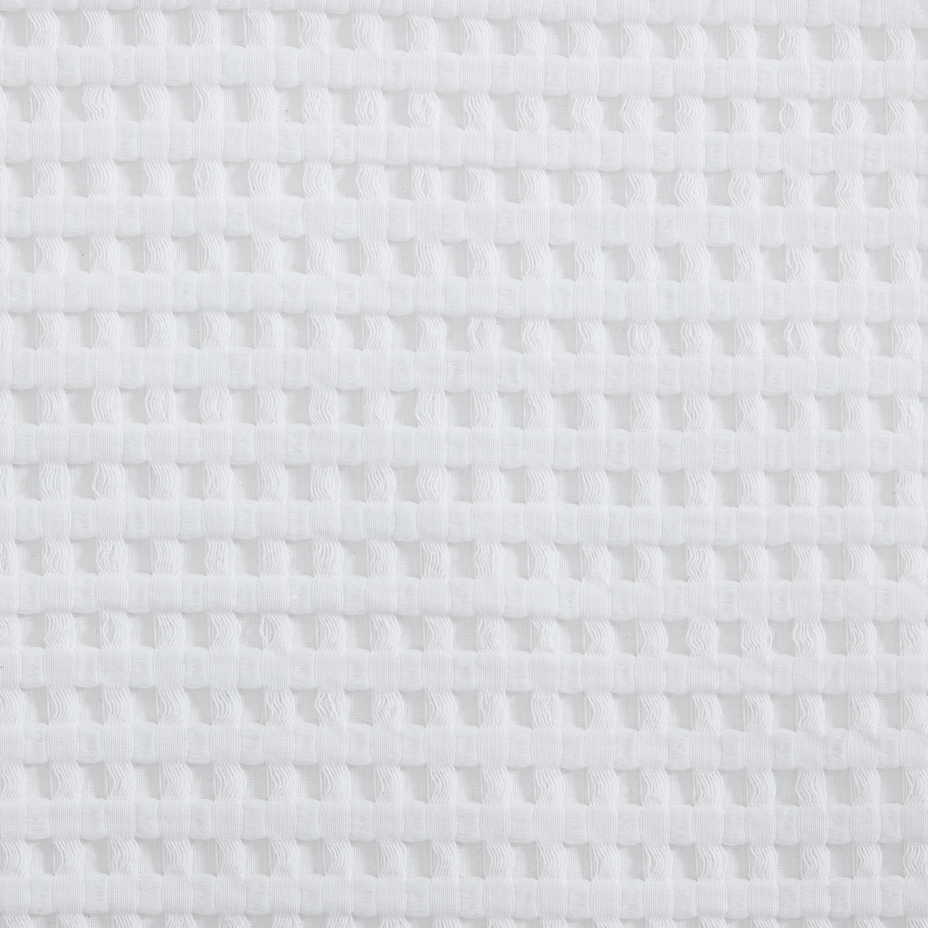 Solid Waffle Microfiber Duvet Cover Set