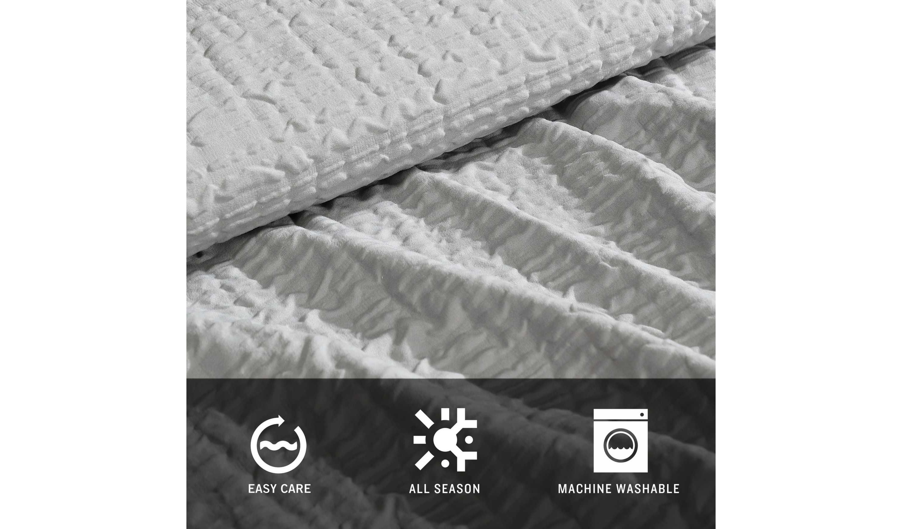Serenity Wavy Lines Microfiber Duvet Cover Set