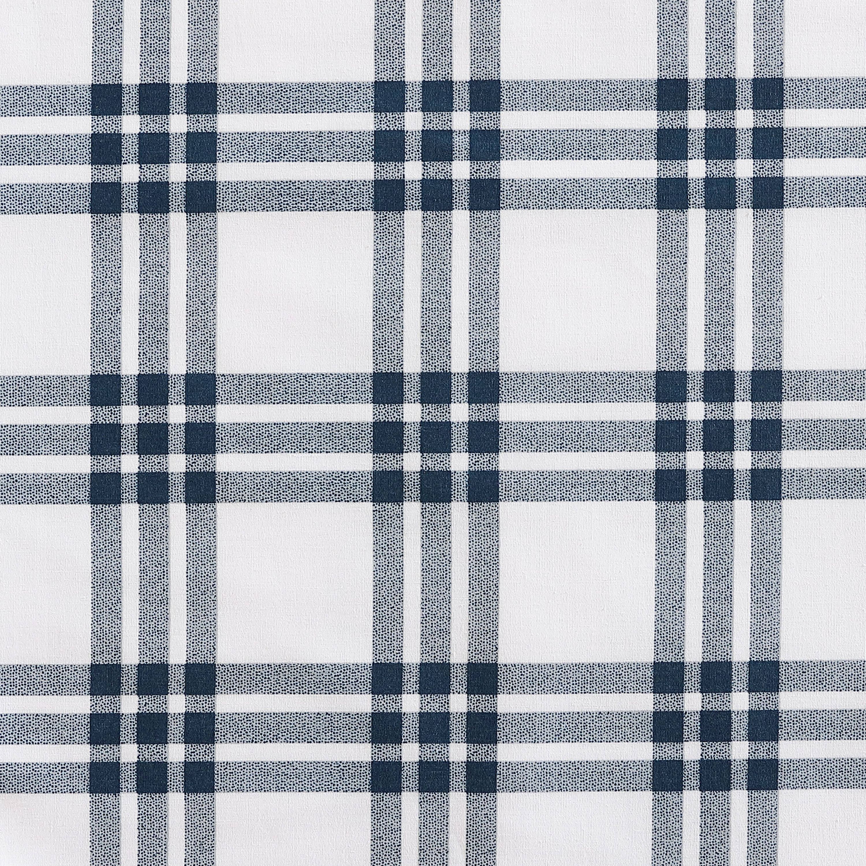 Basic Plaid 100% Cotton Duvet Cover Set