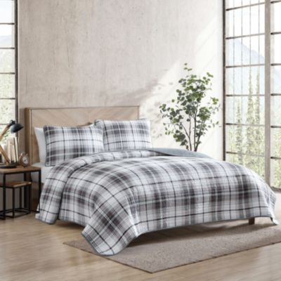 Alder Plaid 100% Cotton Quilt-Sham Set