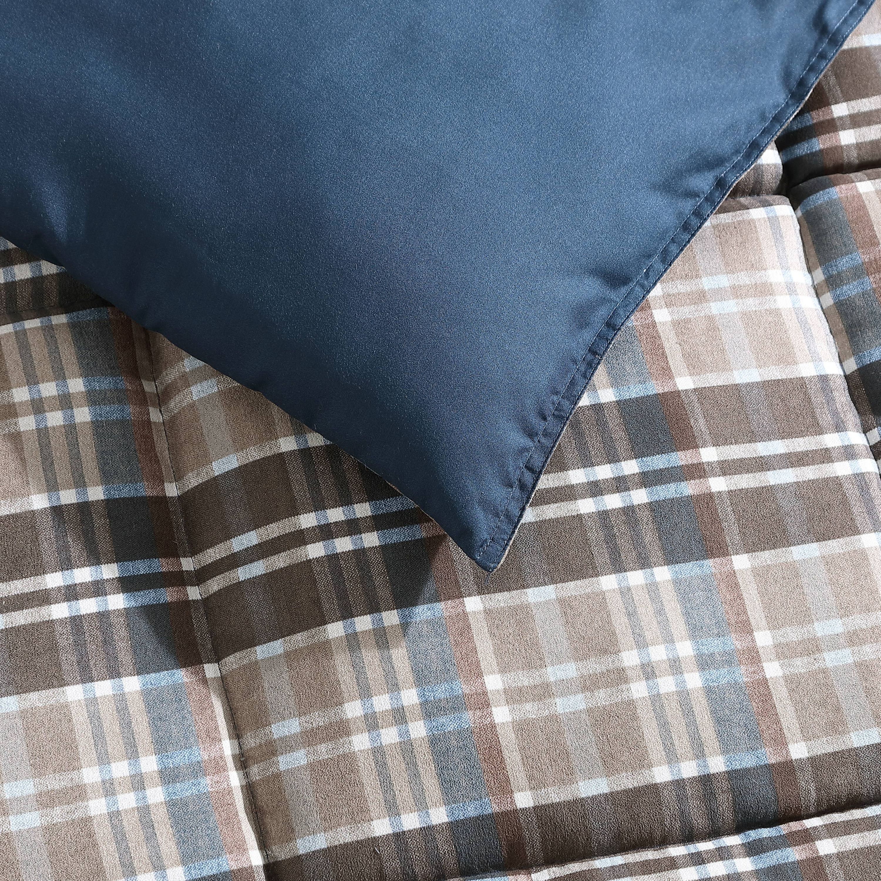 Rugged Plaid Microfiber Duvet Cover Set