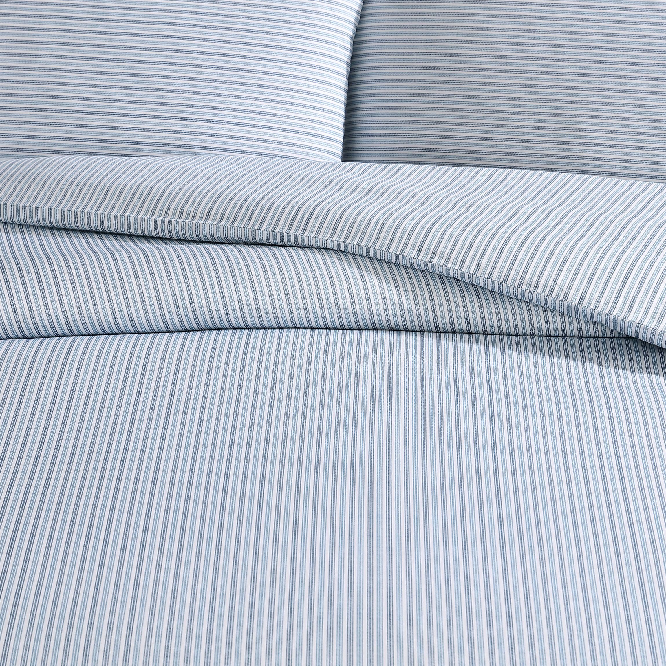 Ticking Stripe 100% Cotton Duvet Cover Set