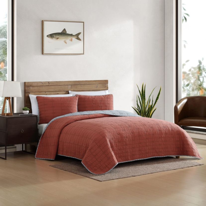 Troutdale 100% Cotton Quilt-Sham Set