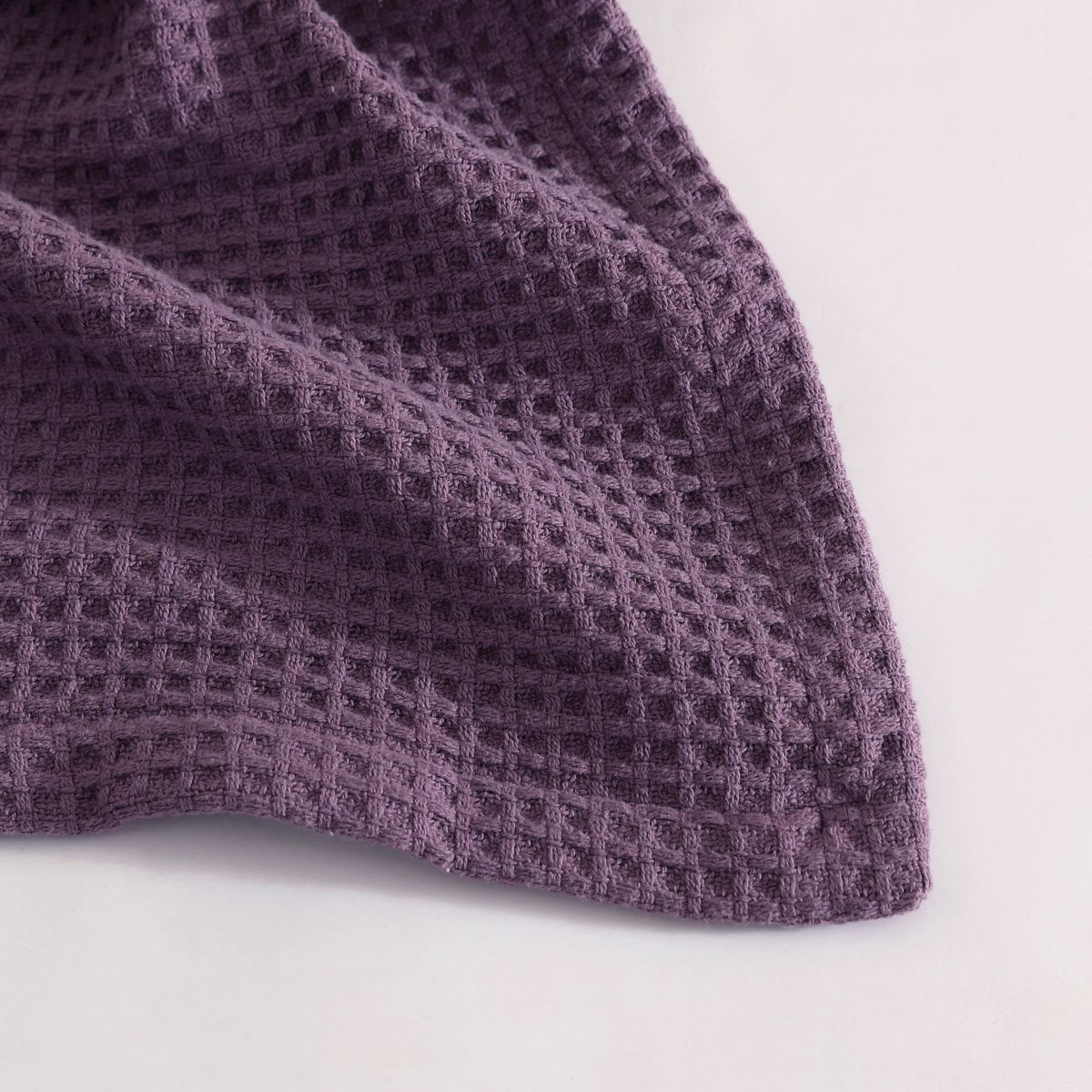 Solid Waffle 100% Cotton Blanket