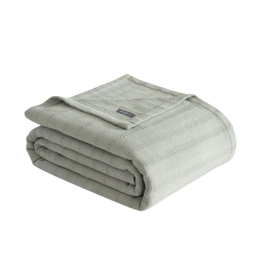 Variegated Weave Stripe 100% Cotton Blanket