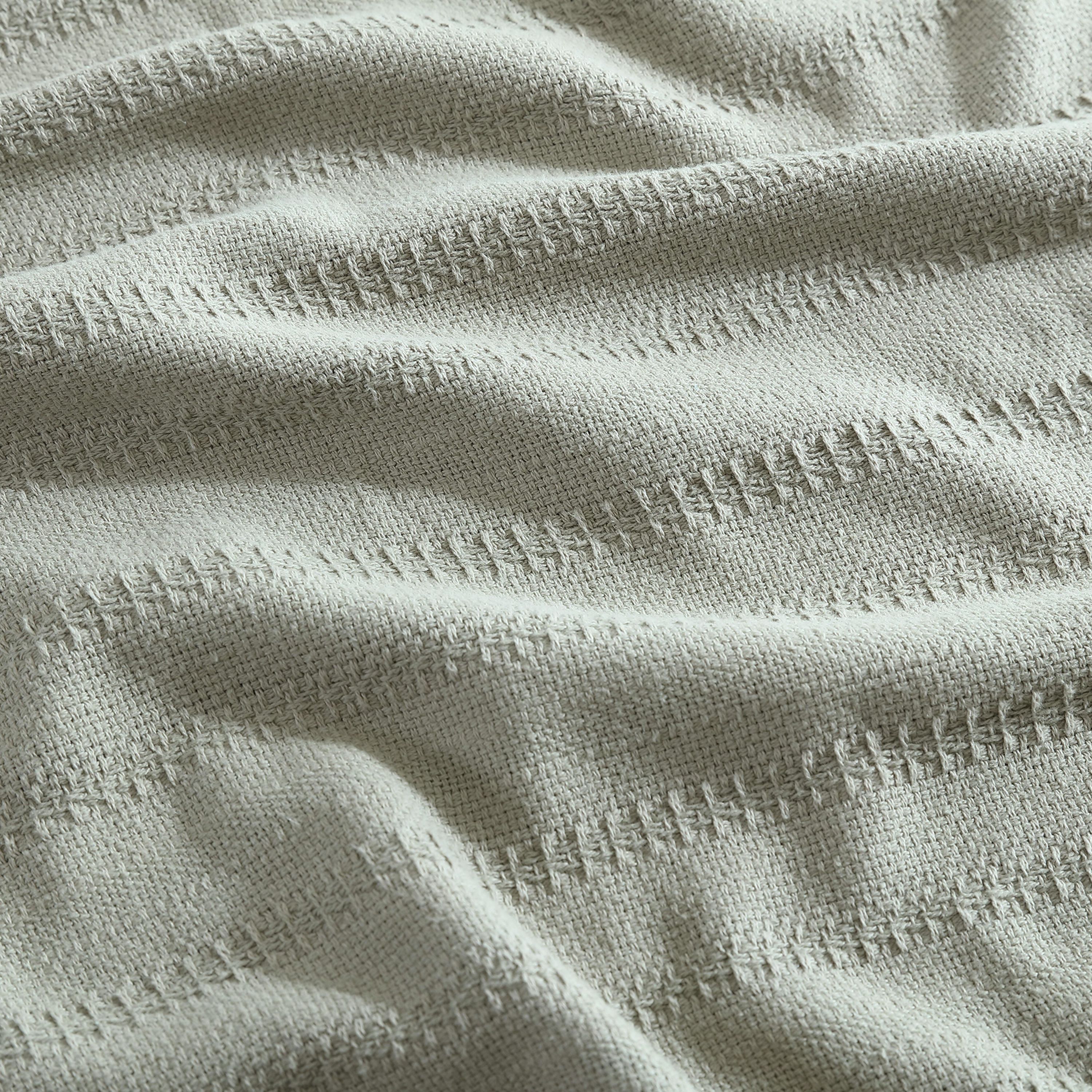 Variegated Weave Stripe 100% Cotton Blanket
