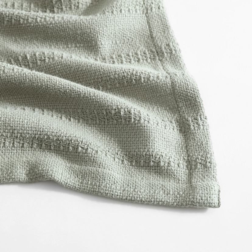 Variegated Weave Stripe 100% Cotton Blanket