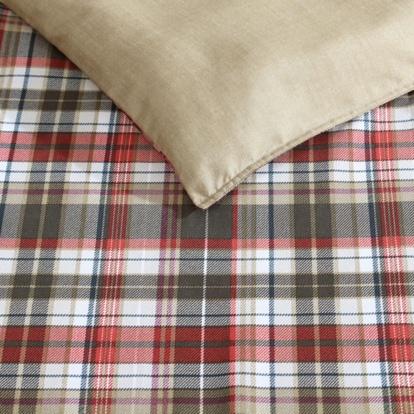 Astoria Plaid Microfiber Duvet Cover Set