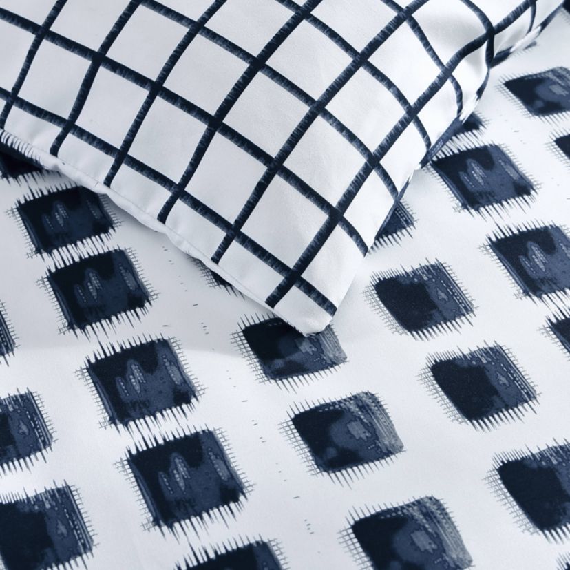 Urban Shibori Microfiber Duvet Cover Set