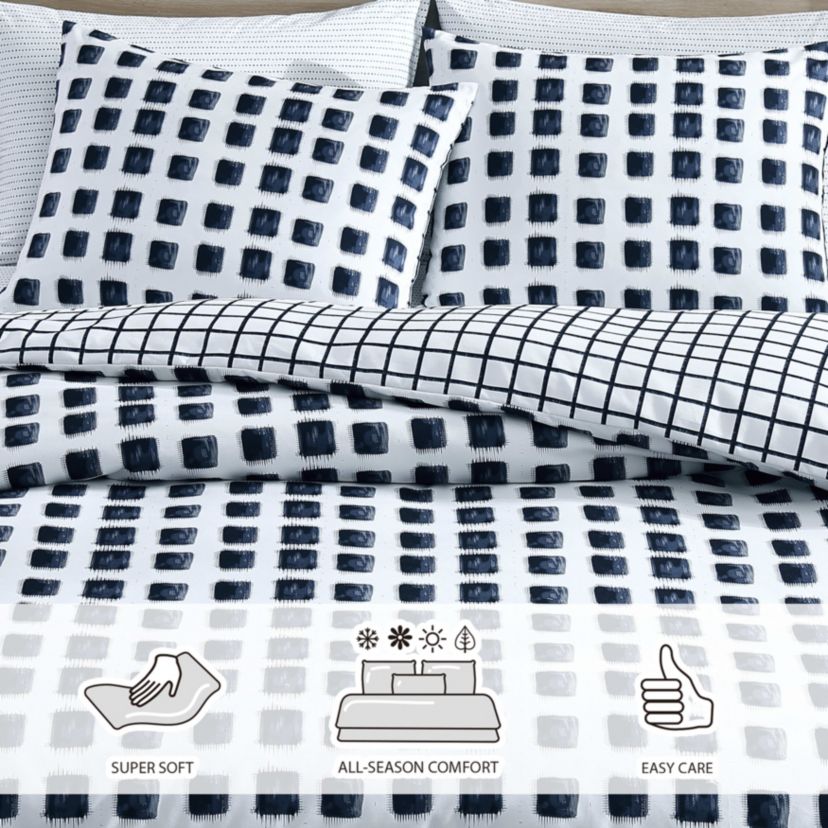 Urban Shibori Microfiber Duvet Cover Set