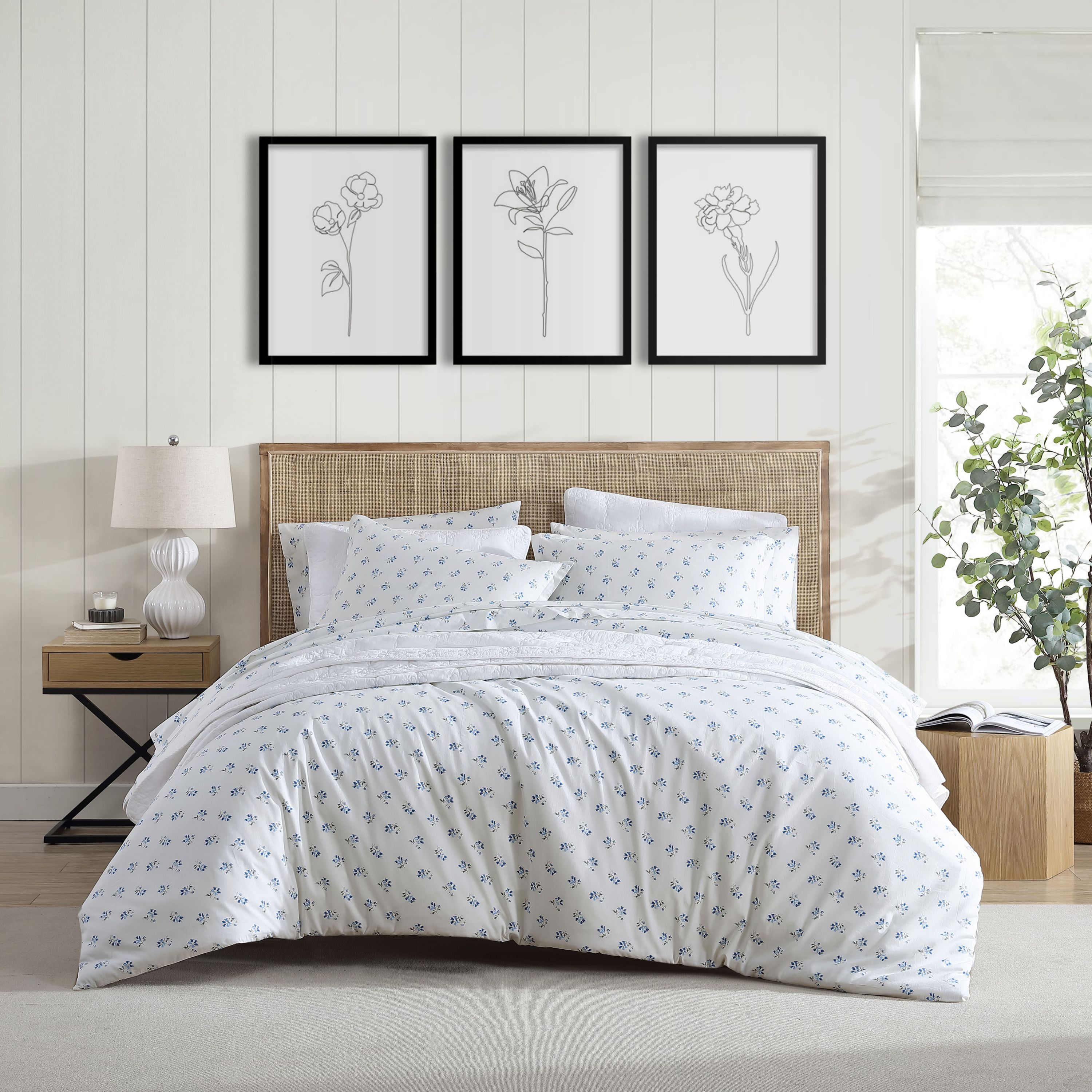 Sketchy Ditsy Cotton Duvet Cover Set