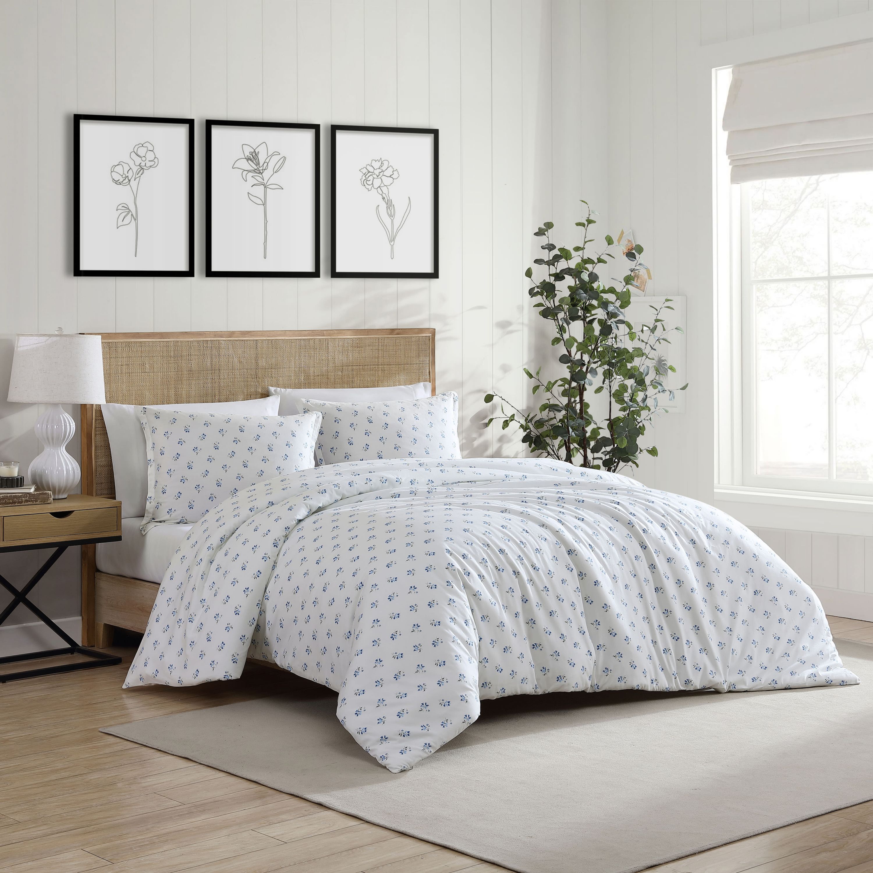 Sketchy Ditsy Cotton Duvet Cover Set