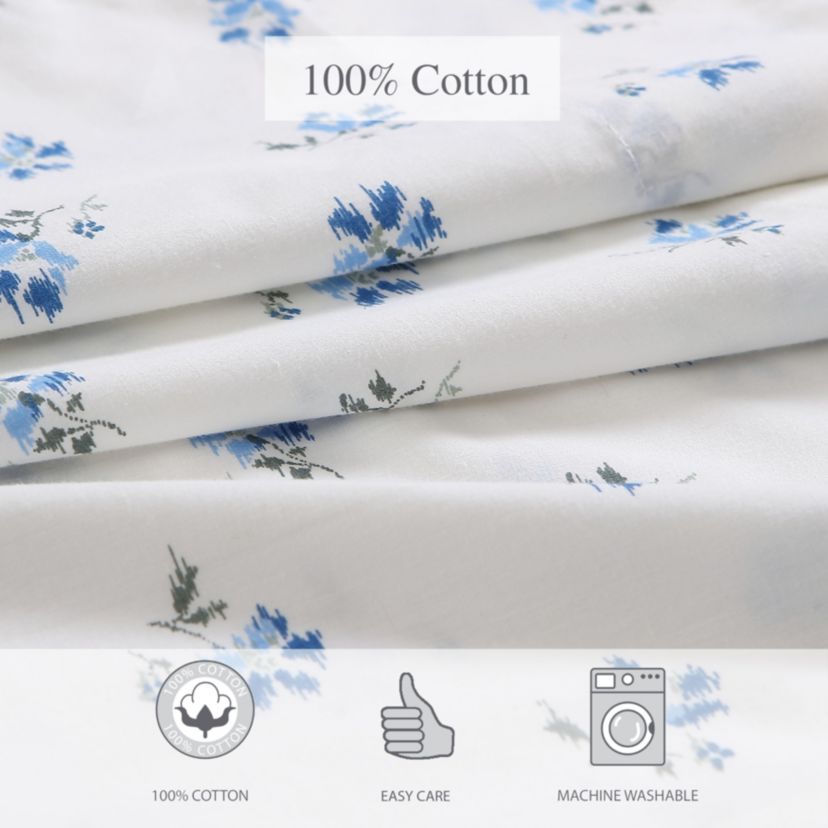 Sketchy Ditsy Cotton Duvet Cover Set