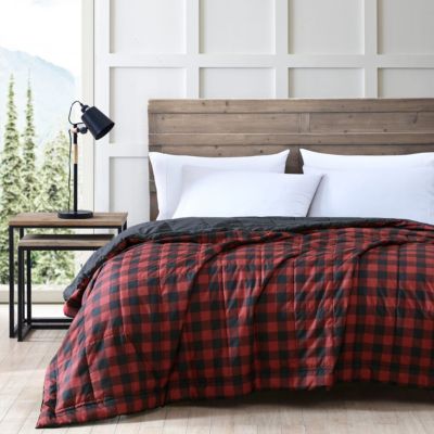 Mountain Plaid Plush Fleece Blanket