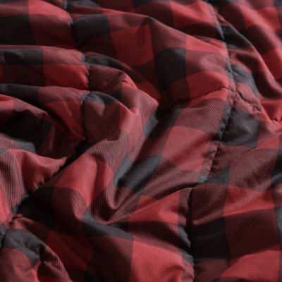 Mountain Plaid Plush Fleece Blanket