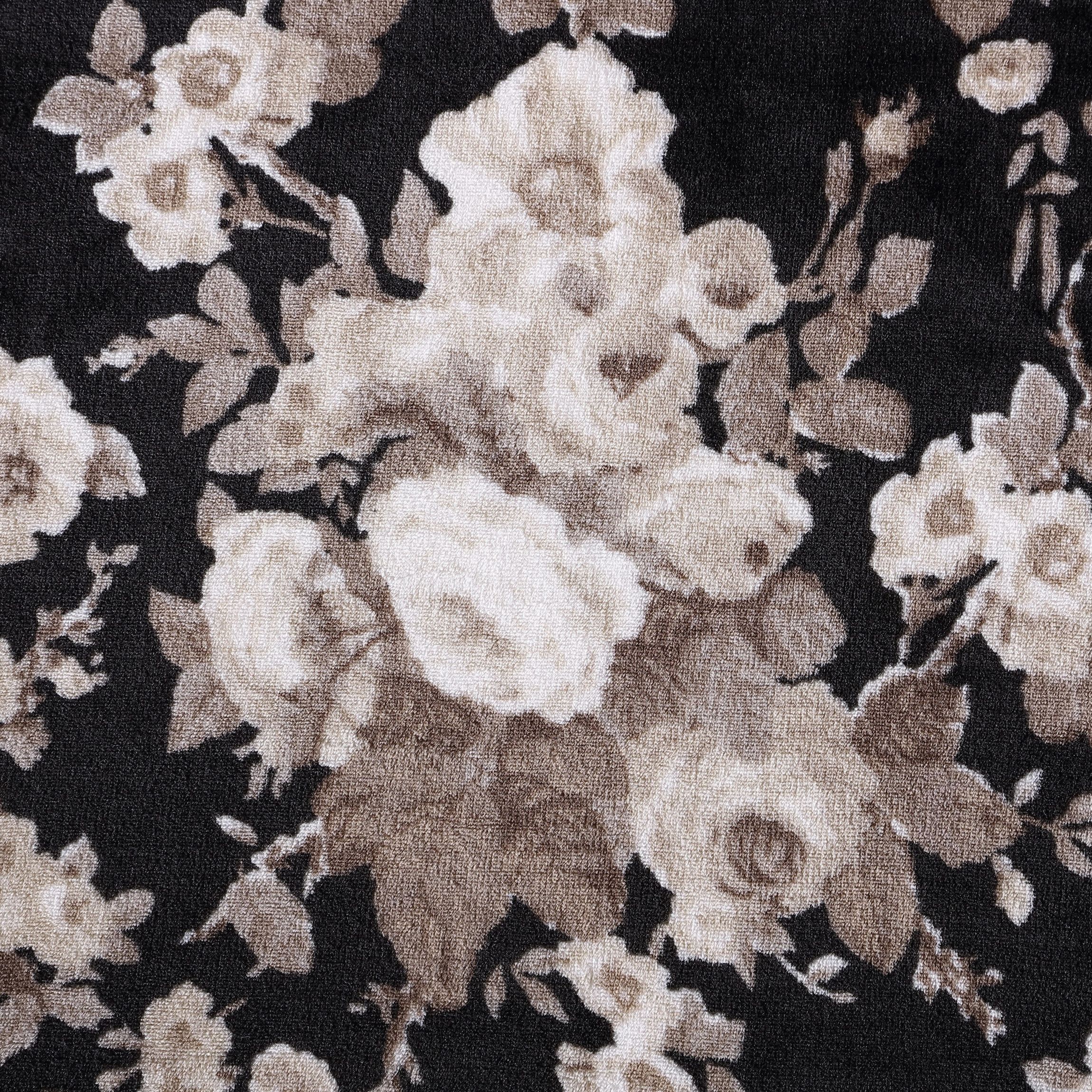 Vintage Floral Microfiber Throw Blanket