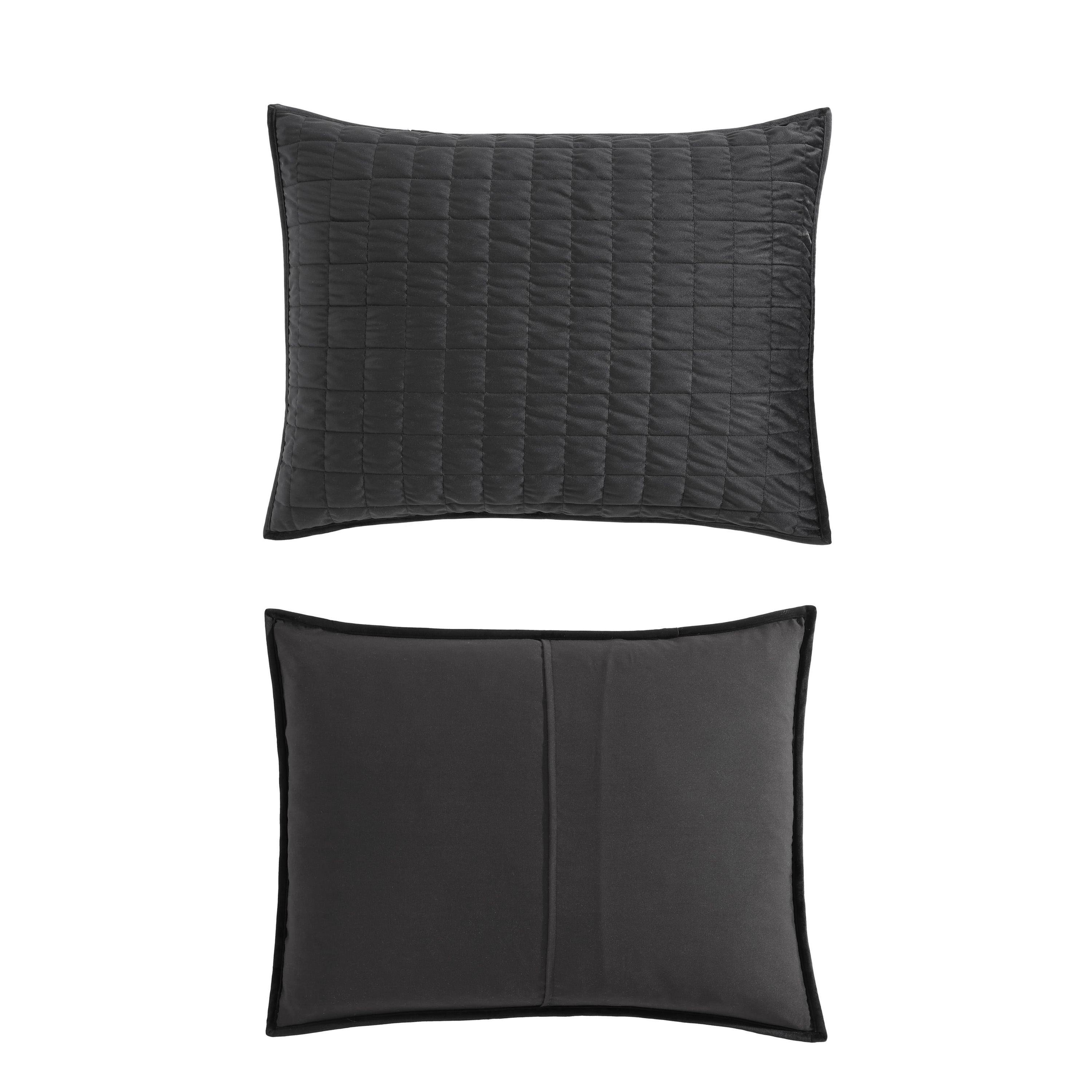 Diamond Velvet Microfiber Quilt-Sham Set