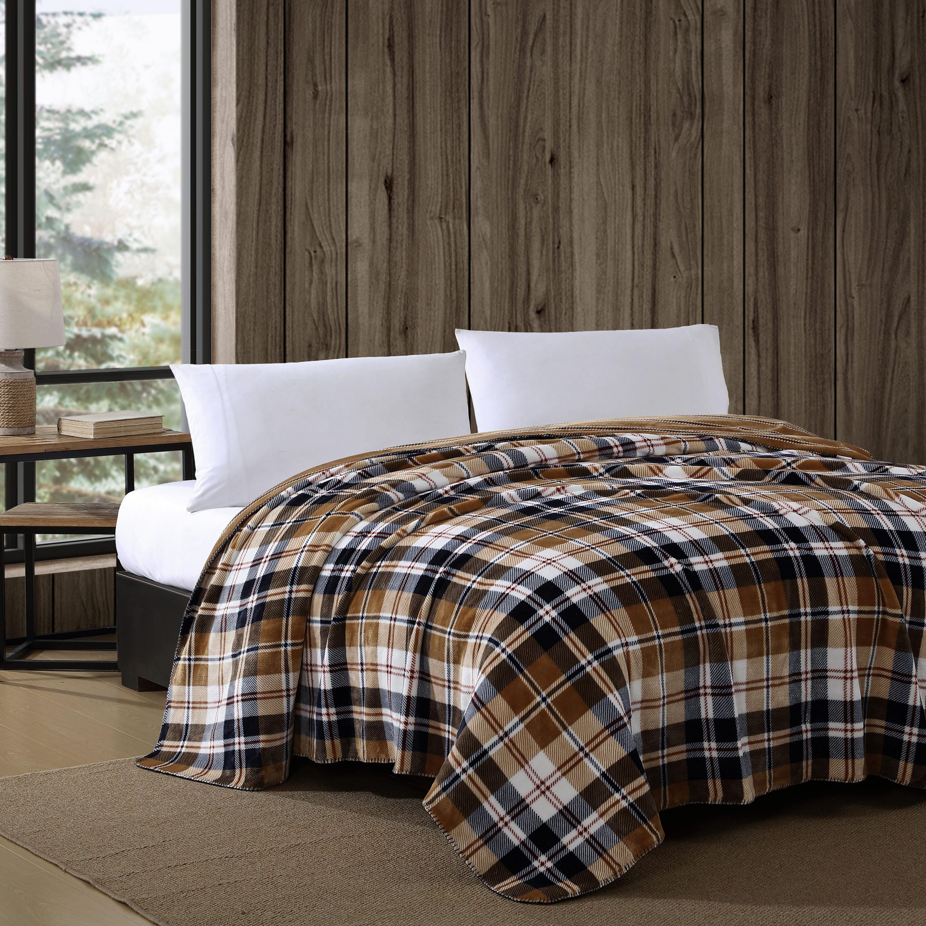 Trailhead Plaid Reversible Microfiber Blanket