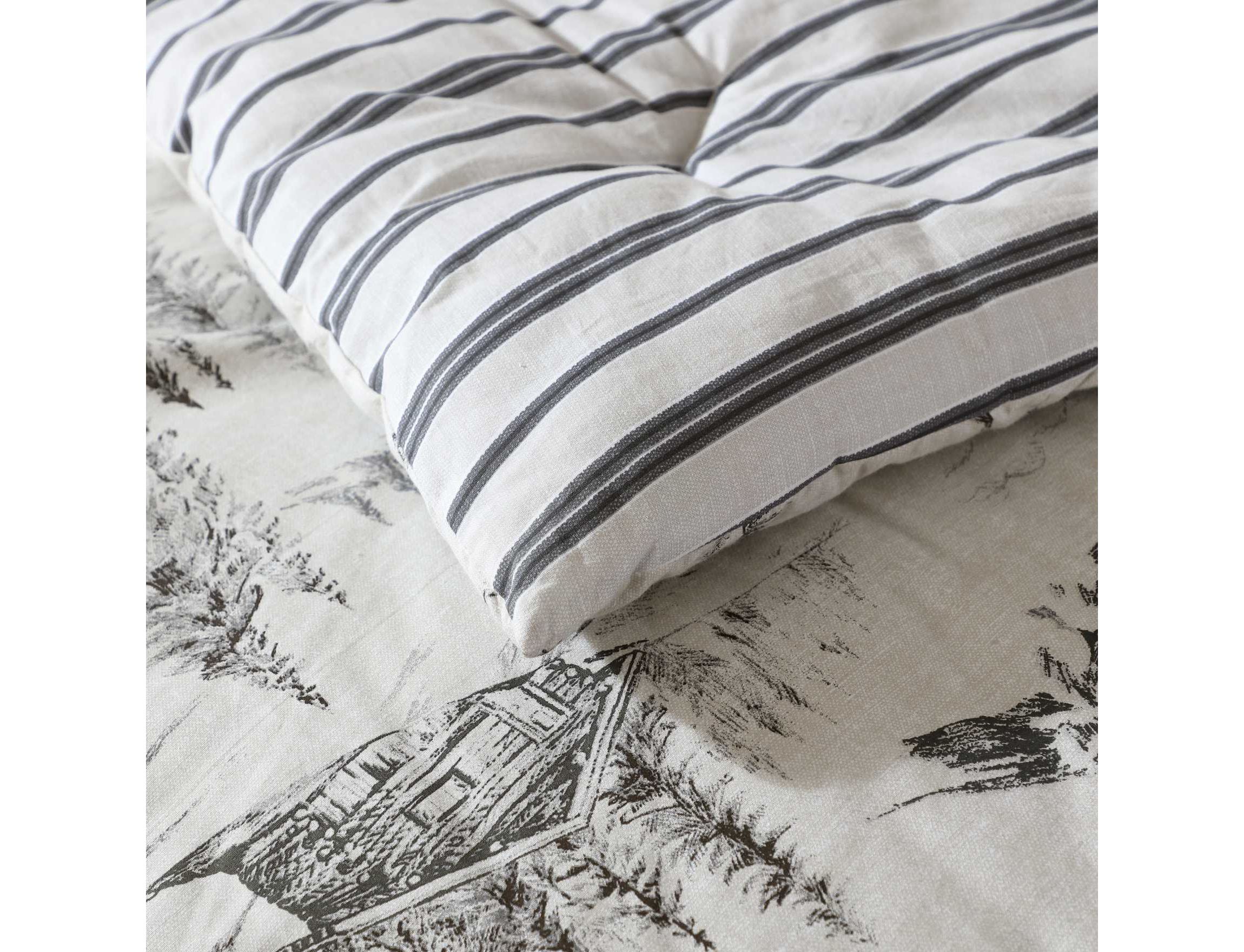 Rocky Mountain Cabin Cotton Duvet Cover Set