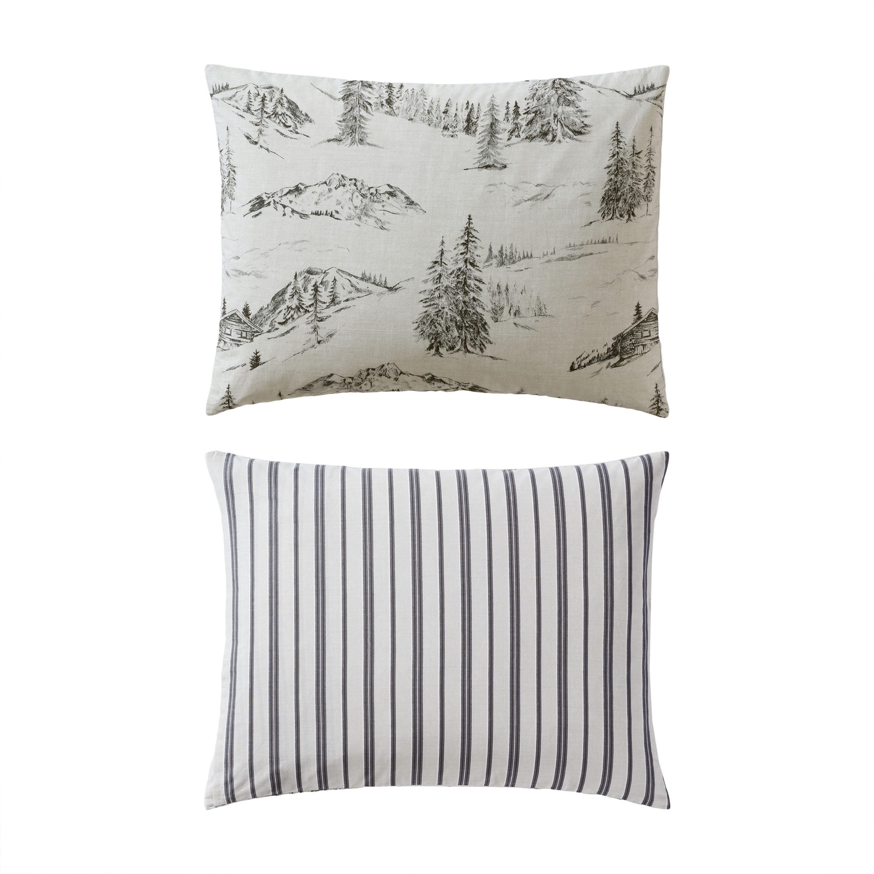 Rocky Mountain Cabin Cotton Comforter-Sham Set