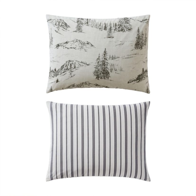 Rocky Mountain Cabin Cotton Comforter-Sham Set
