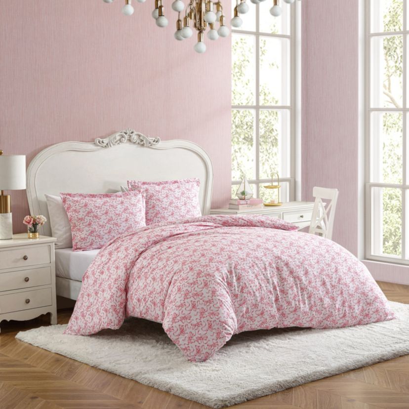 Ballet Bows Microfiber Duvet Cover Set