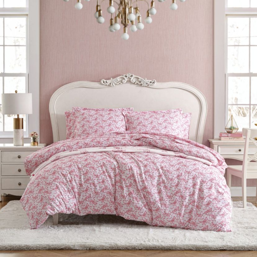 Ballet Bows Microfiber Duvet Cover Set