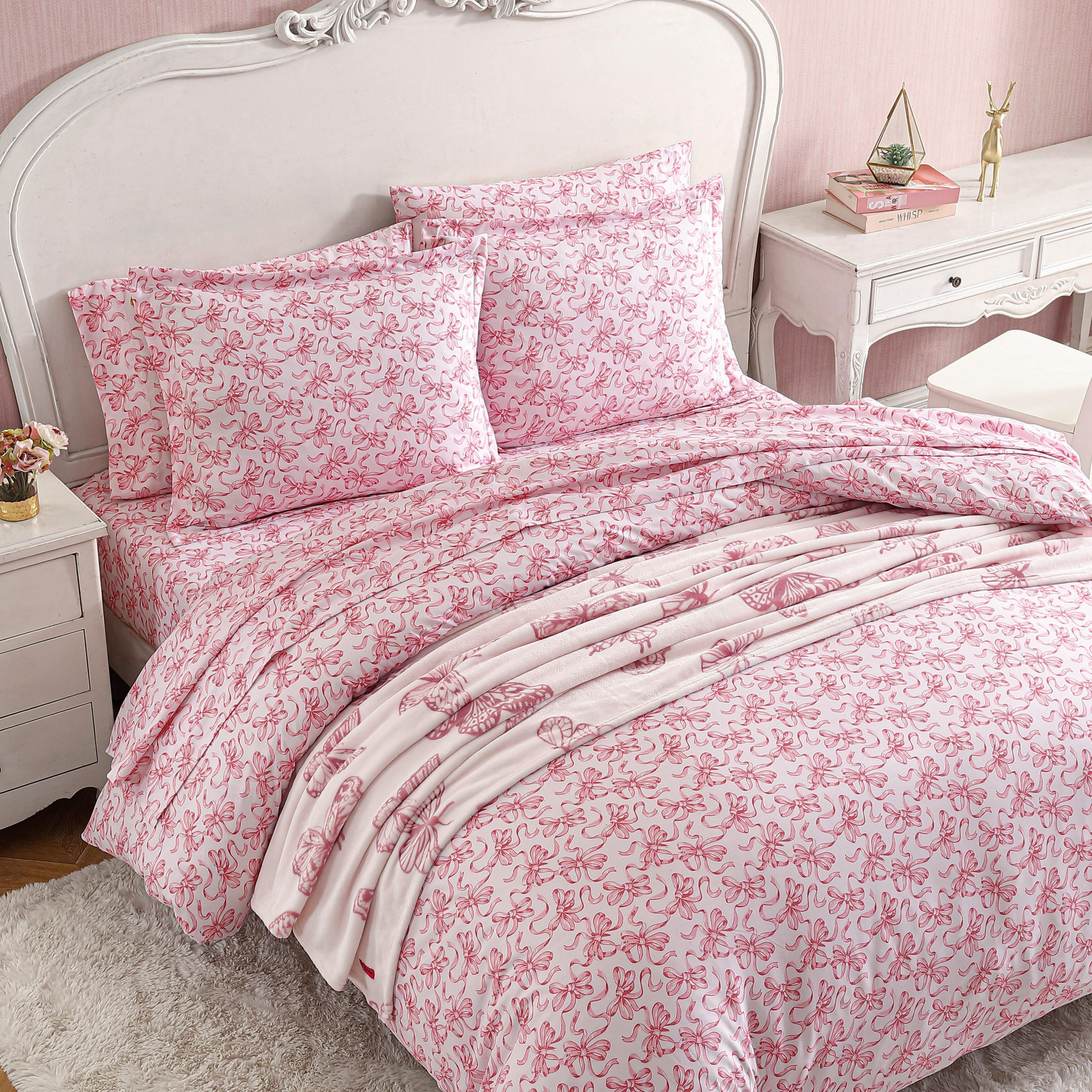 Ballet Bows Microfiber Duvet Cover Set