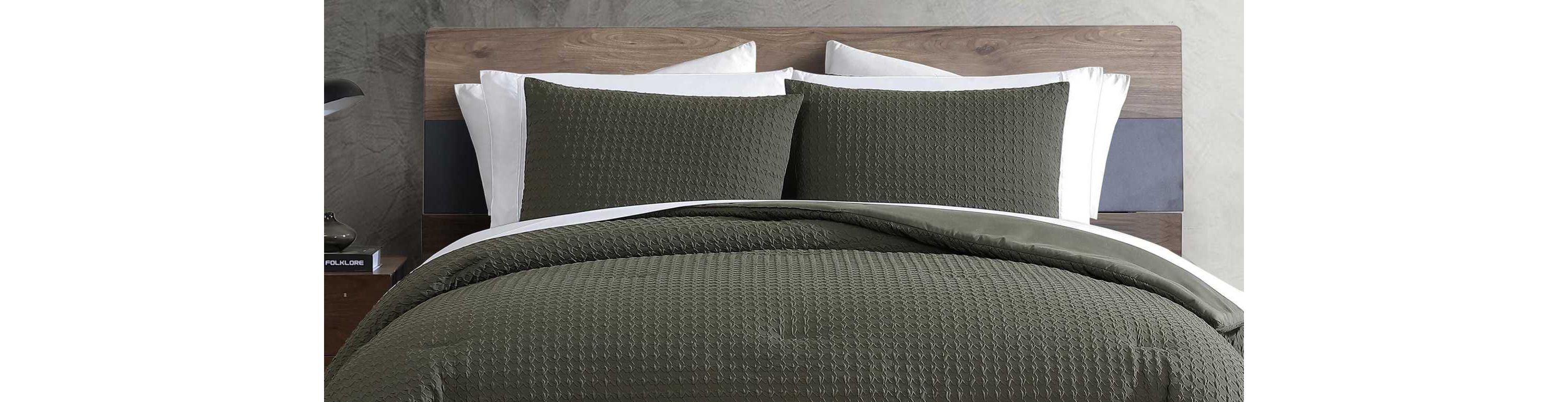 Houndstooth Microfiber Duvet Cover Set