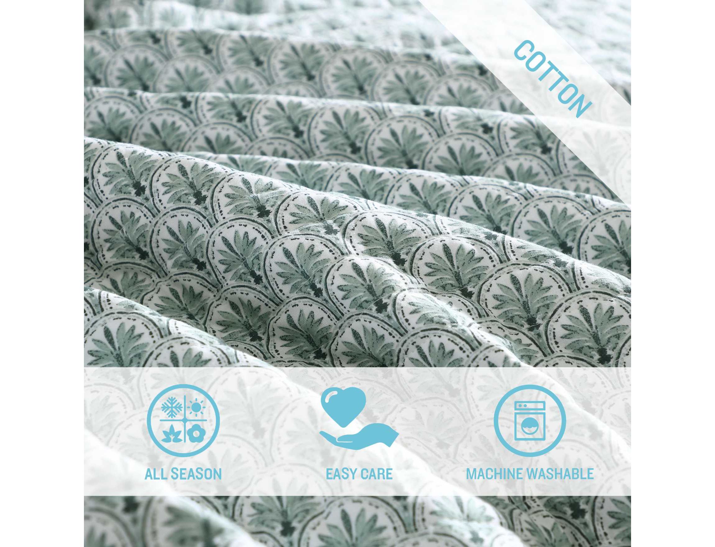 Coastal Batik Cotton Quilt-Sham Set